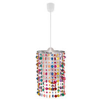 LED HÄNGELEUCHTE Metall Kristalloptik Bunt - Multicolor, Metall (22.5/22.5/36cm)
