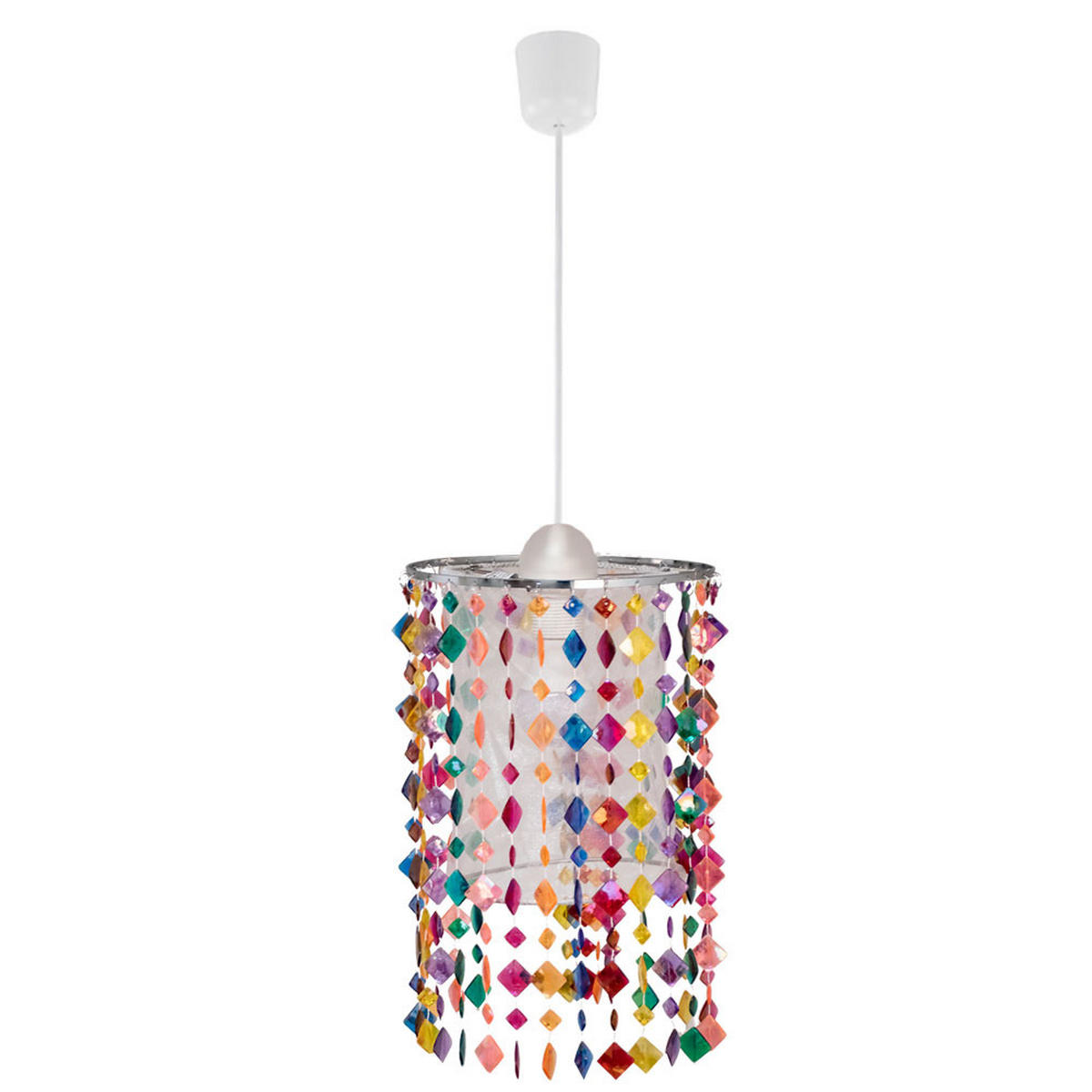LED HÄNGELEUCHTE Metall Kristalloptik Bunt - Multicolor, Metall (22.5/22.5/36cm)