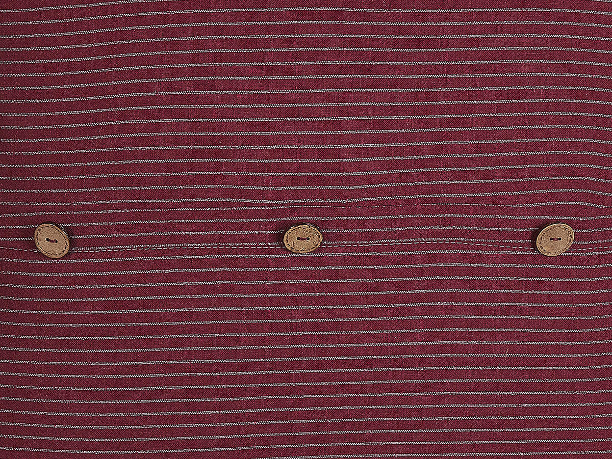 DEKOKISSEN 2er-Set Rot 43/43 cm Campanula - Rot, Textil (43/43cm) - Beliani