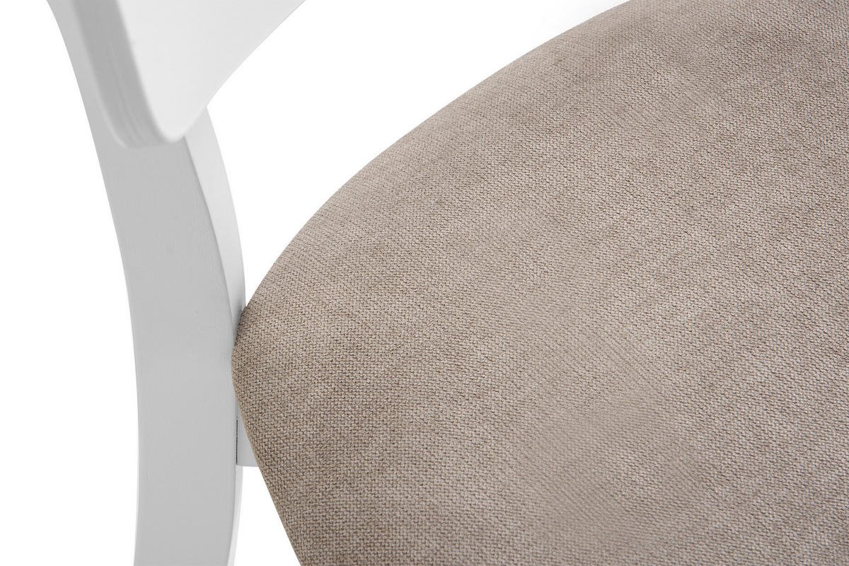 ESSZIMMERSTUHLE TANER 2-tlg Vintage, Beige - Beige/Weiß, Holz/Textil (47/80/45cm) - KONSIMO®