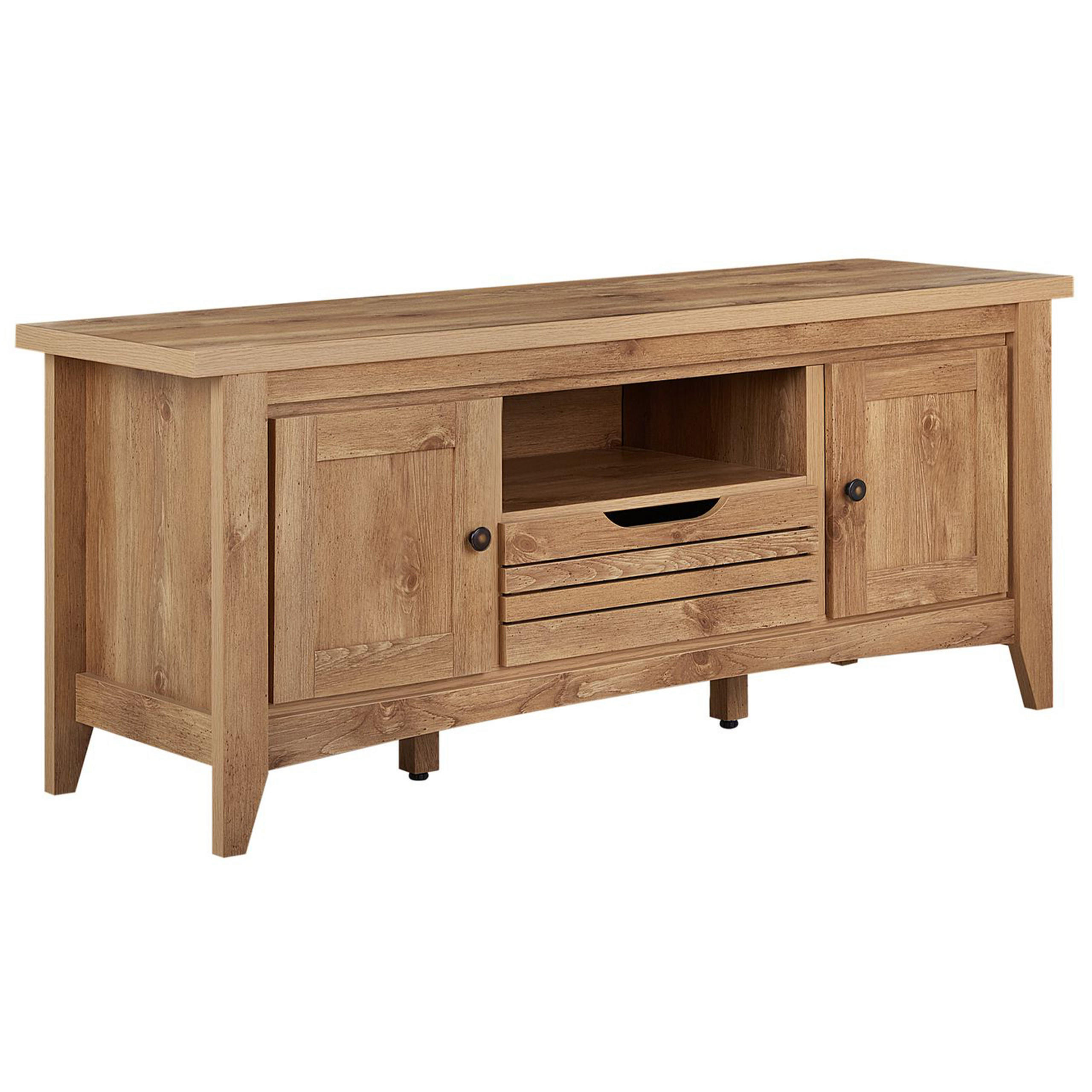 TV-MÖBEL Hellbraun AGORA 43/138/60 cm - Hellbraun, Holzwerkstoff (138/60/43cm) - Beliani