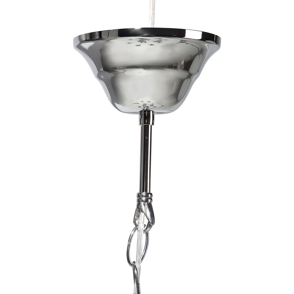 KRONLEUCHTER Bradano 65/65/127 cm - Silberfarben, Metall (65/65/127cm) - Beliani