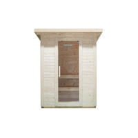SAUNAHAUS TALO M - Größe: M - Braun, Holz (191/221/157cm) - Home Deluxe
