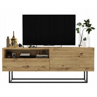 TV-SCHRANK Enjoy Eiche artisan matt mit Metallrahmen Schublade 120 cm - Schwarz/Eiche Artisan, Holzwerkstoff/Metall (120/46/35cm) - Meble Lindner