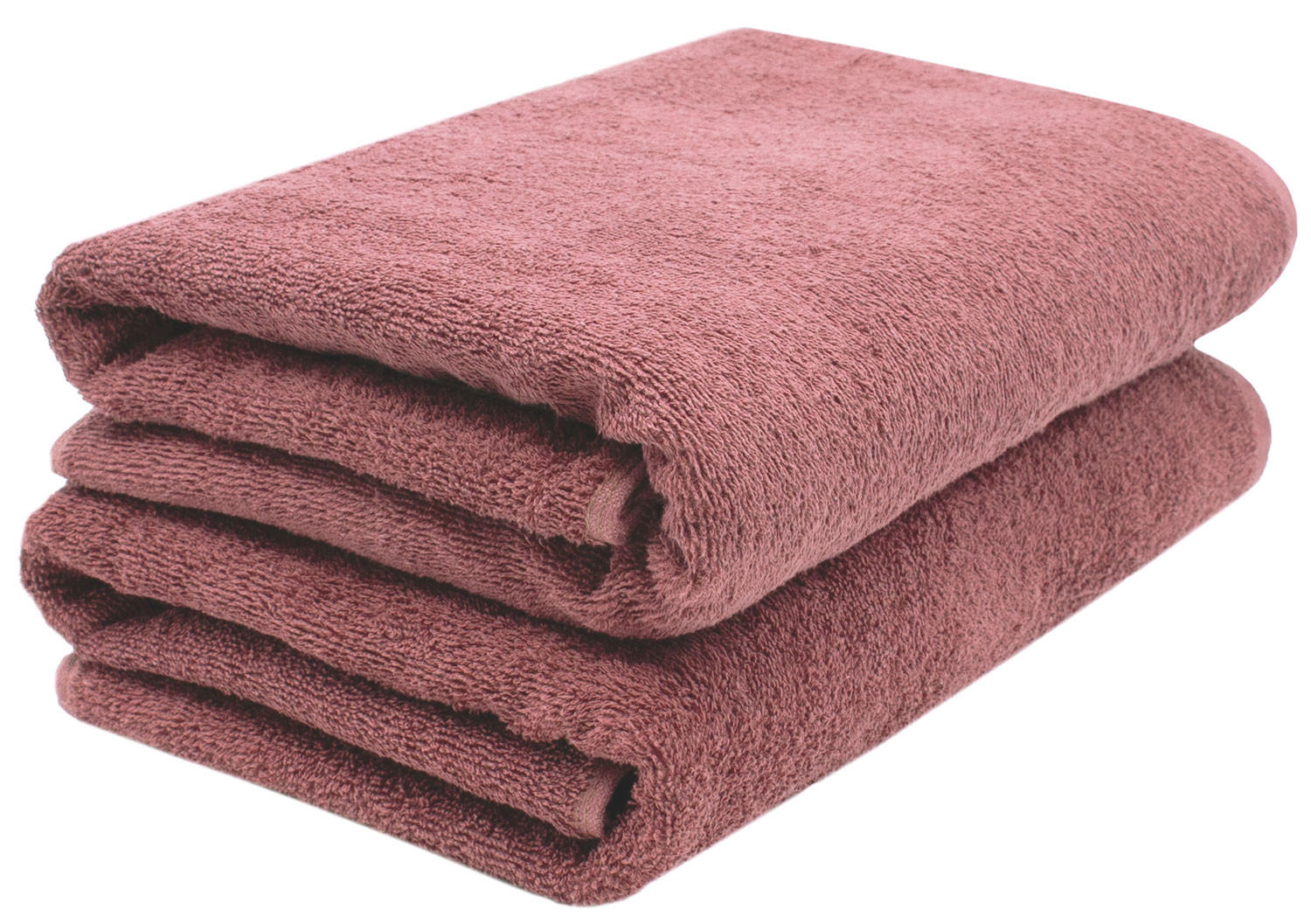 SAUNATUCH, 2er-Set, 70x200 cm, 100% Baumwolle, Rosa - Altrosa, Textil (70/200cm) - Zollner