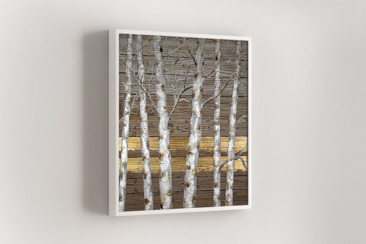 RUČNĚ MALOVANÝ AKRYLOVÝ OBRAZ ZLATÝ/BÉŽOVÝ, 80/80 CM - zlatá/béžová, dřevo/textil (80/80cm) - KUNSTLOFT