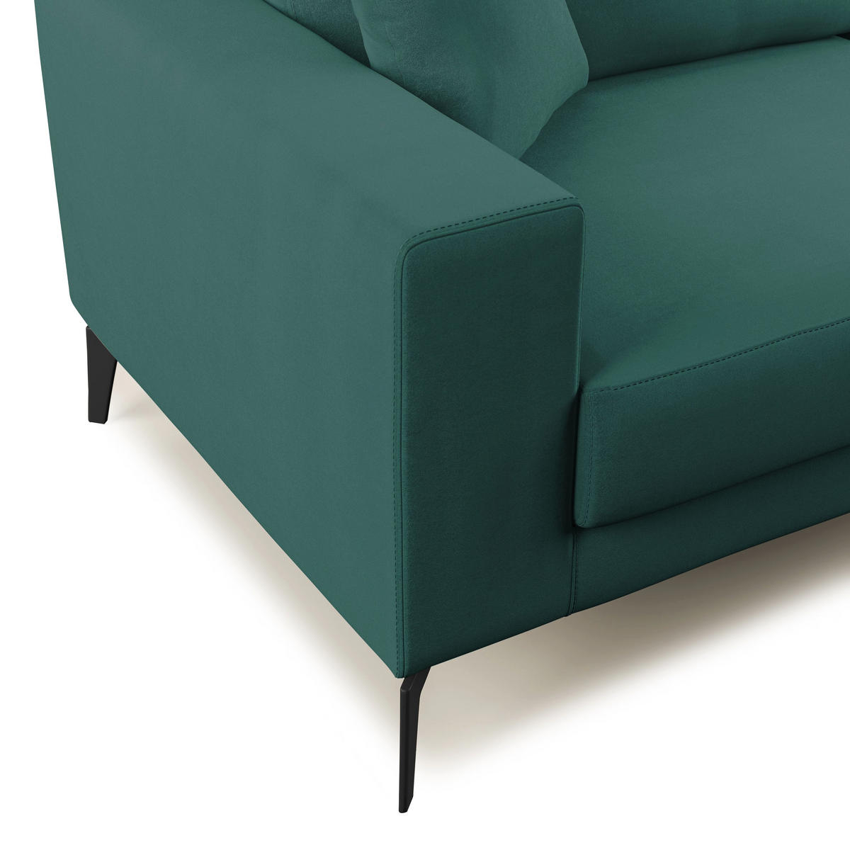 LINEARSOFA Prestige - Petrol, Textil (166/95/91cm) - Divani.store