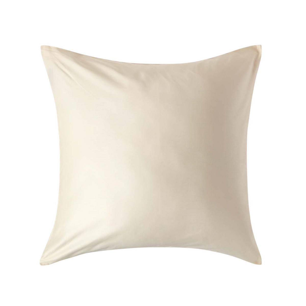 BIO-KISSENBEZUG Satin, Fadendichte 400 - Creme, Textil (60/60cm) - Homescapes
