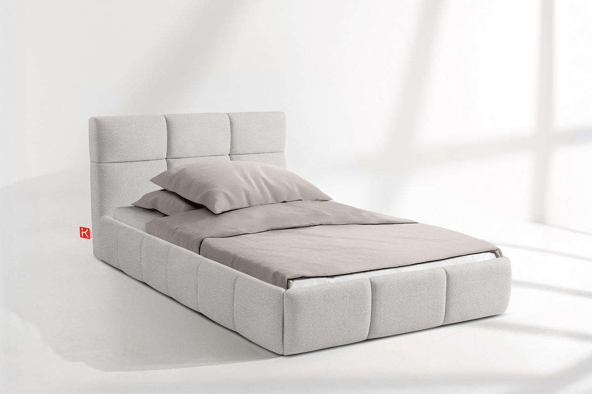 POLSTERBETT ALTOS Einzelbett, weiß - Weiß, Holz/Holzwerkstoff (120/200cm) - KONSIMO®