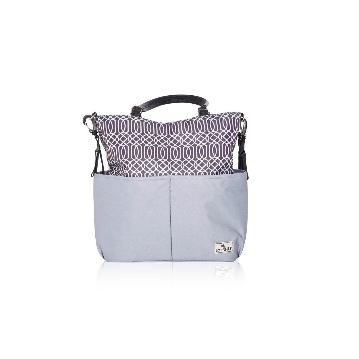WICKELTASCHE Laura grau Wickelunterlage, 2 Außentaschen, Reißverschluss, Schultergurt - Grau, Textil (11/57/38cm) - Lorelli