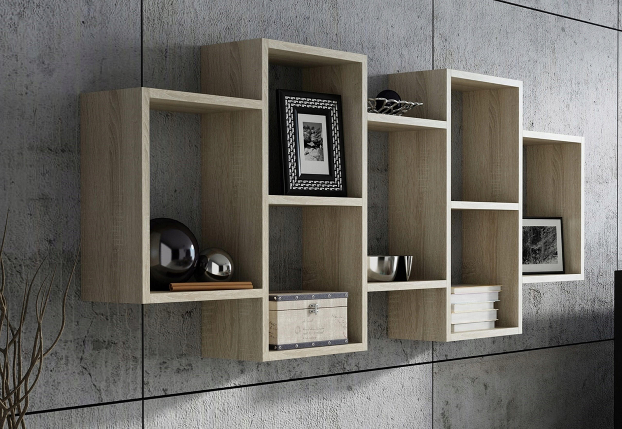 WANDREGAL Polon BIS Sonoma Eiche 147/21/65 cm - Sonoma Eiche, Holzwerkstoff (147/65/21cm) - Matkam Möbel