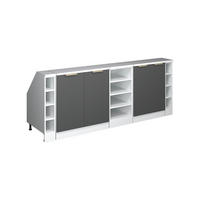 ŠATNÍKOVÁ ZOSTAVA PRE ŠIKMÉ STRECHY Rion Antracitové zlato 210 cm Súprava 5 korpusov skrine hĺbka 60 cm - biela/antracitová, kompozitné drevo (210/83.8/60cm) - Vicco