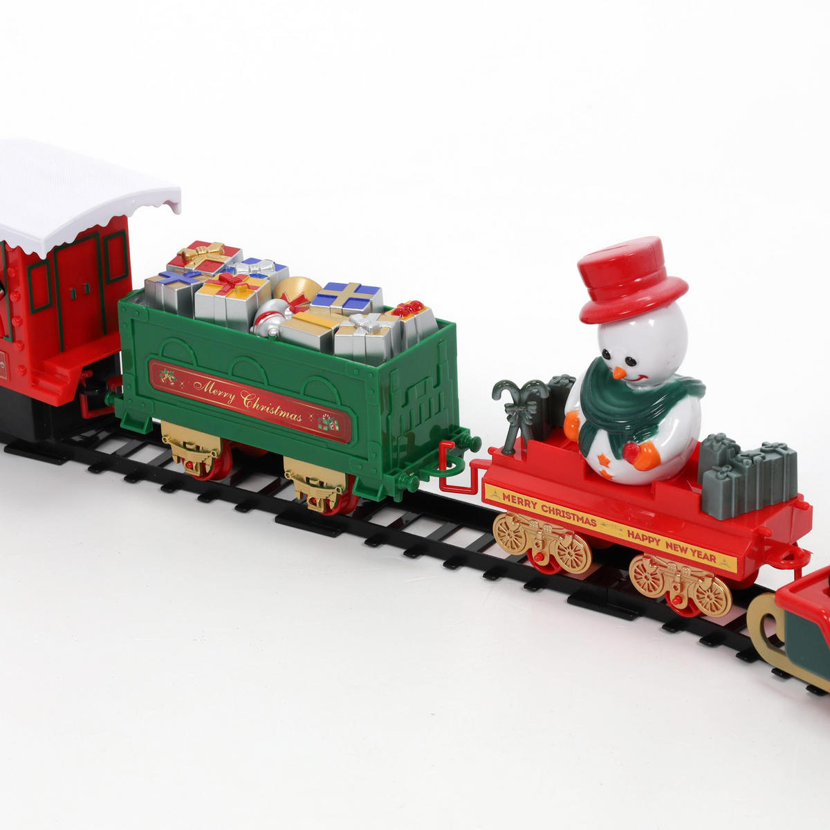WEIHNACHTSZUG 698 cm, 39 Elemente - Multicolor, Kunststoff (36/9/52.5cm) - Home Styling Collection