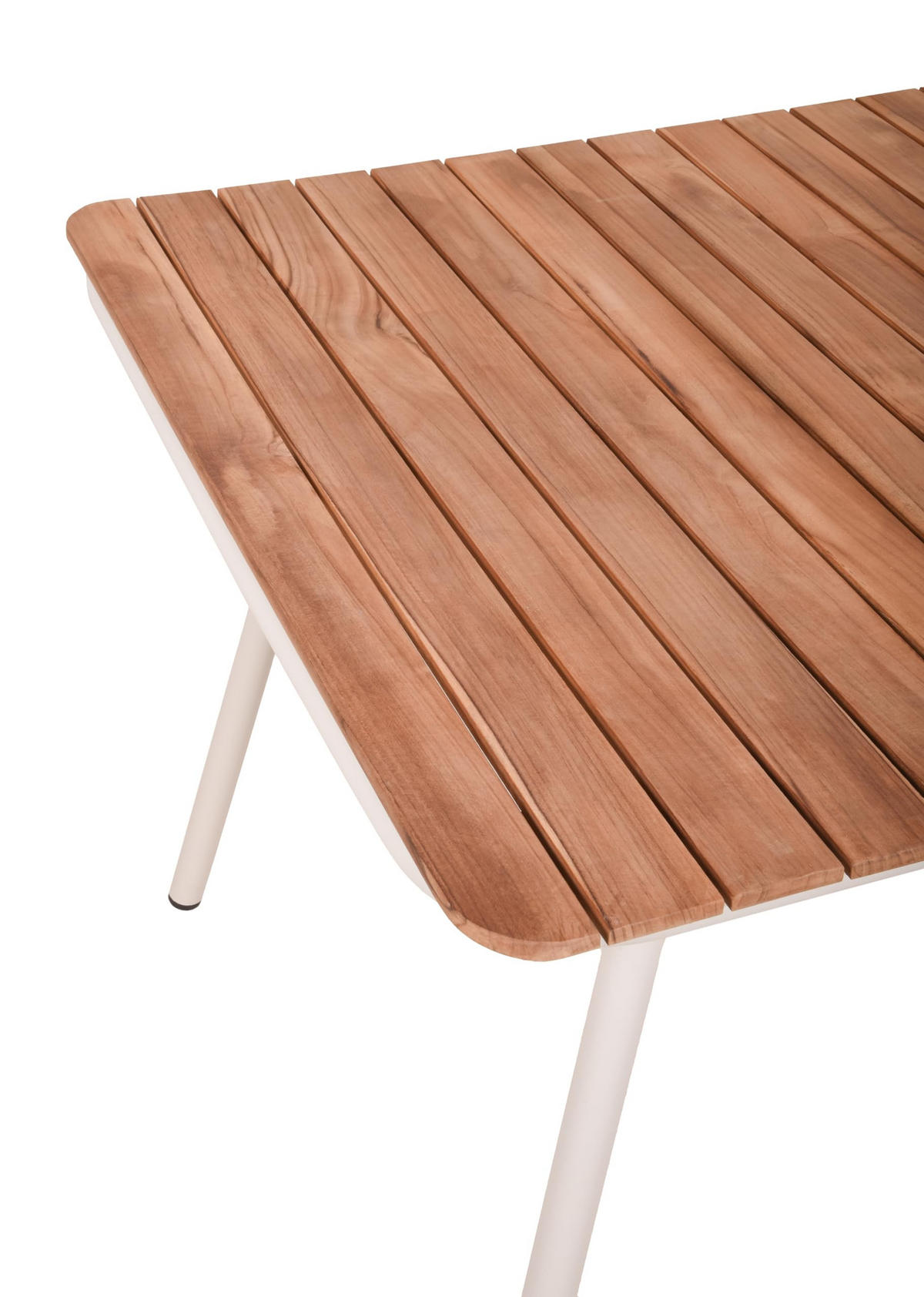 GARTENTISCH Paula Terrassentisch - Creme, Holz (150/90/74cm) - DELUKE