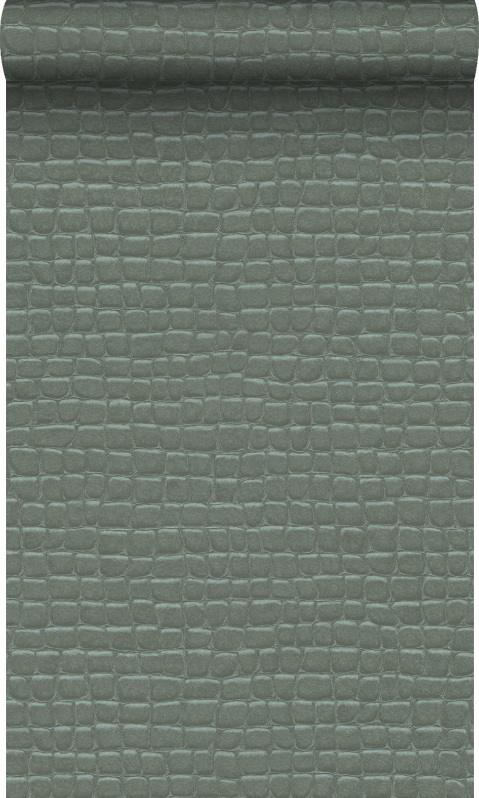 TAPETE Krokodil-Optik 53 cm x 10.05 m - Grau, Papier (53/1000cm) - Origin Wallcoverings