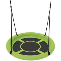 KINDERSCHAUKEL, Grün+Schwarz, Metall, Netzstoff - Grün, Metall (98/98cm) - AIYAPLAY