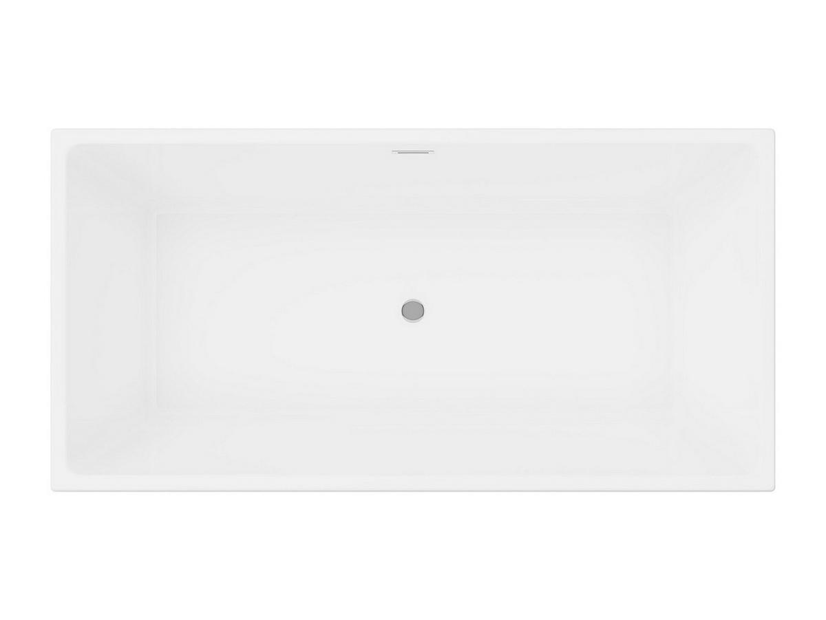 VORWANDBADEWANNE - 1 -Sitzer - Acryl - weiß - PIKAIA - Weiß, Kunststoff (170/58/80cm) - Vente-Unique