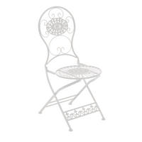 GARTENSTUHL Moni weiß - Weiß, Metall (43/50/91.5cm) - TPFGarden