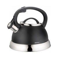 WASSERKESSEL Schwarz 24/21.5/22 cm 7742 - Schwarz, Metall (24cm) - Kinghoff 