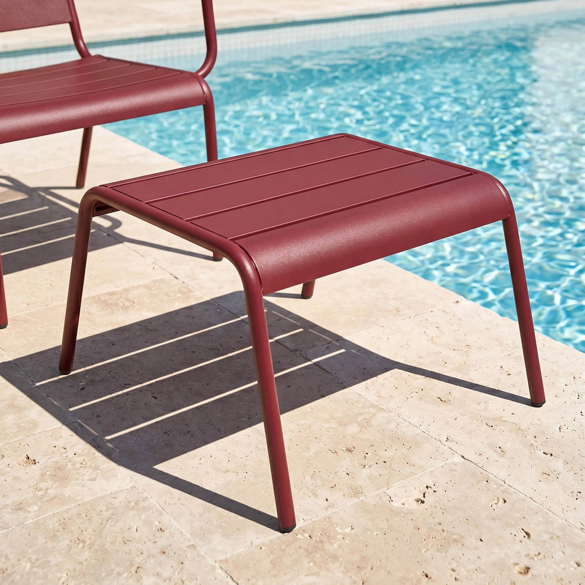 GARTENHOCKER, Lila - Lila, Metall (44/30/40cm) - Oviala