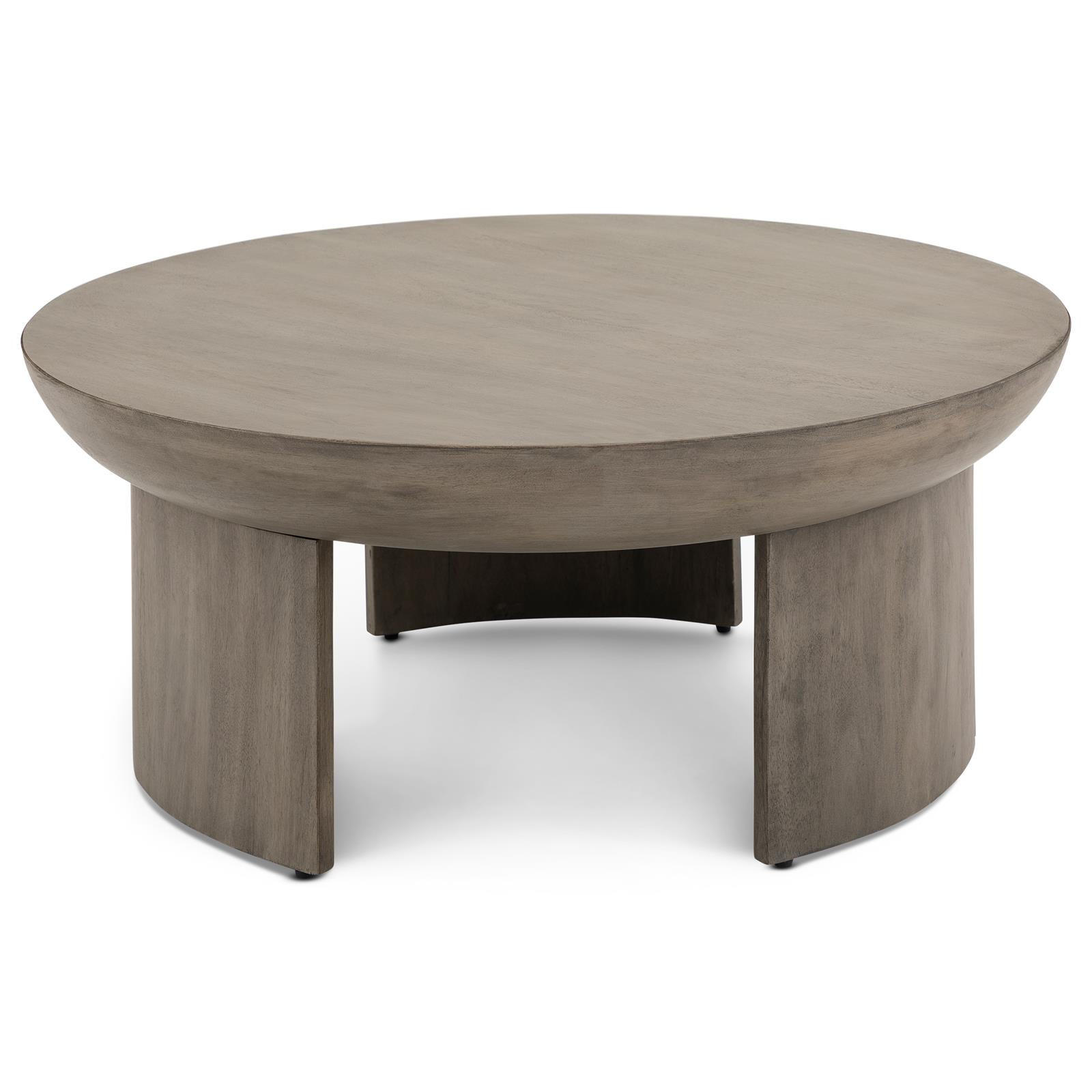 COUCHTISCH KUMASI grau - Grau, Holz (90/90/39cm) - IDIMEX
