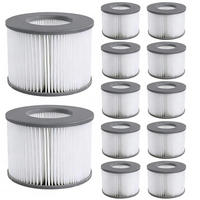 FILTERKARTUSCHE 12-teiliges Set für Whirlpools ab 2020 - Grau, Kunststoff (21/14/31cm)