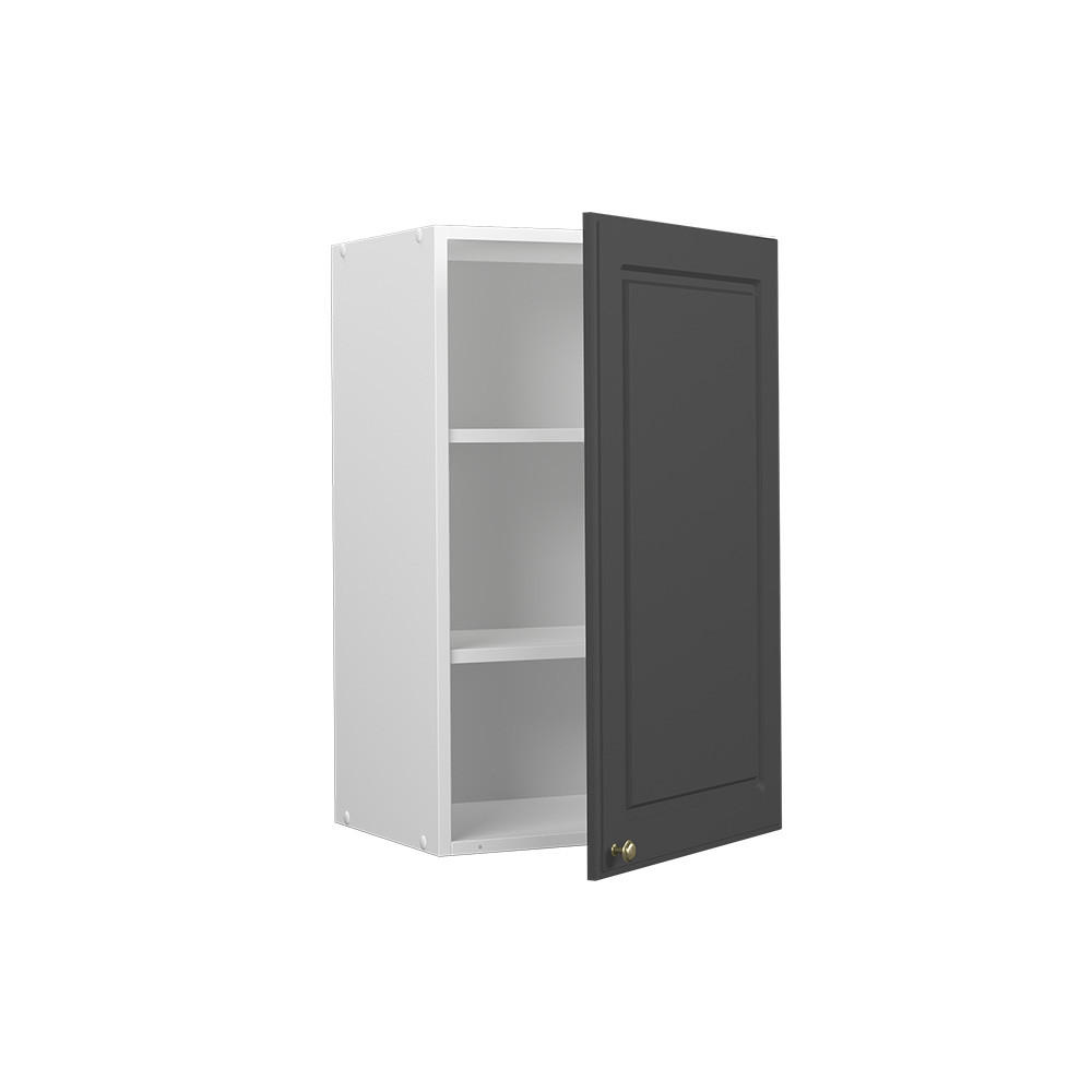 Thumbnail - Vicco Badschrank, Weiß, Grau, Holzwerkstoff, 2 Fächer, Rechteckig, 45x72x34.1 cm, Badezimmer, Badezimmerschränke, Hänges...