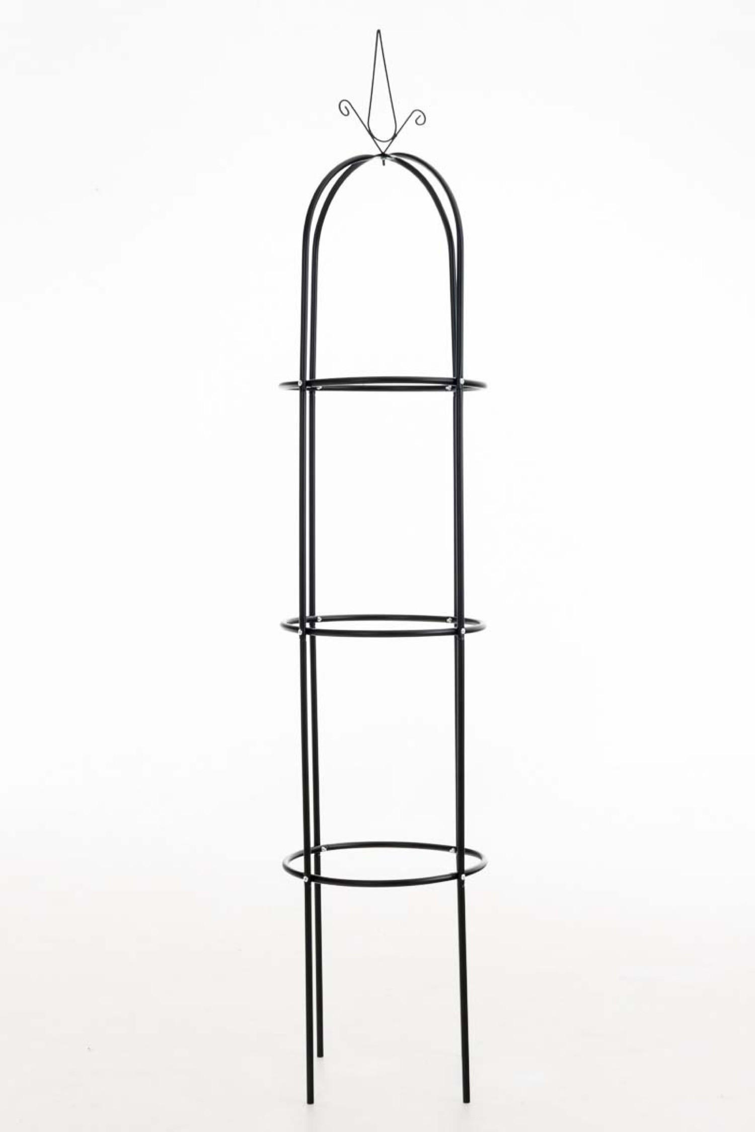 ROSENSÄULE Roman schwarz - Schwarz, Metall (38/190/33cm) - TPFGarden