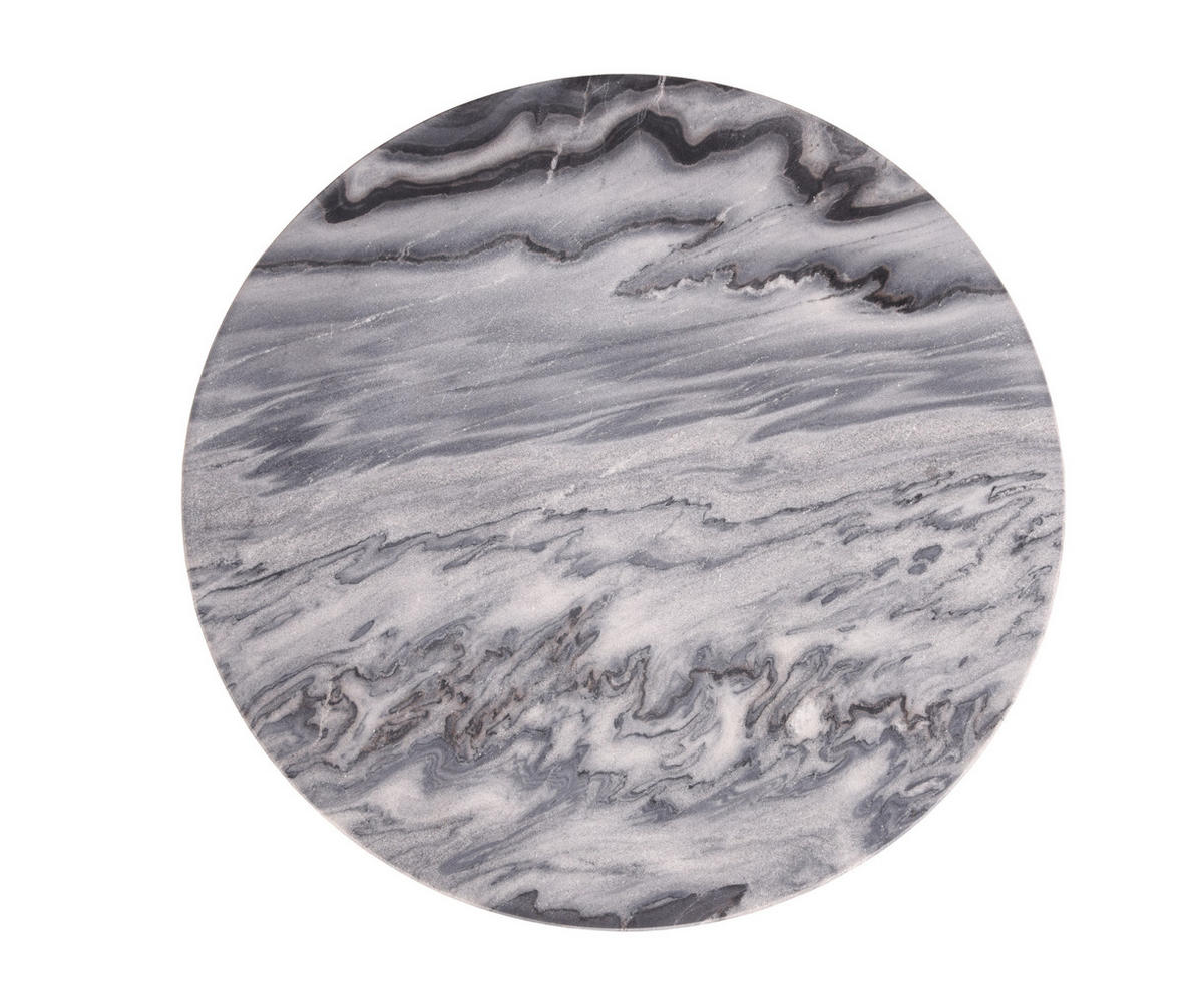 BEISTELLTISCH Ole Silber 54,5x41x41cm - Silberfarben, Metall (41/41/54.5cm) - DELUKE