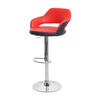 BARHOCKER Rot, Schwarz - Rot/Schwarz, Textil (51/105/55cm) - MCW