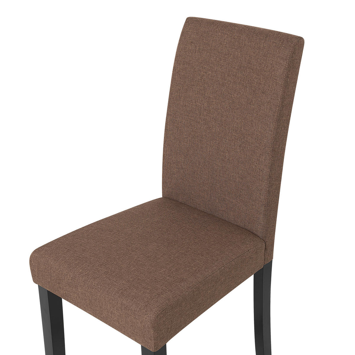 STUHL 2er-Set Polsterbezug Braun Broadway - Braun, Holz/Textil (44/92/45cm) - Beliani