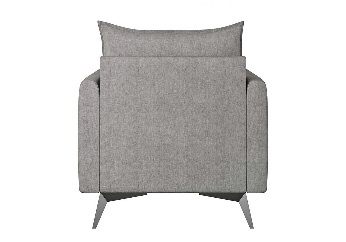 SESSEL Pulse Grau Luxusmicrofaser - Schwarz/Grau, Holz/Textil (74/86/31cm) - S-Style Möbel