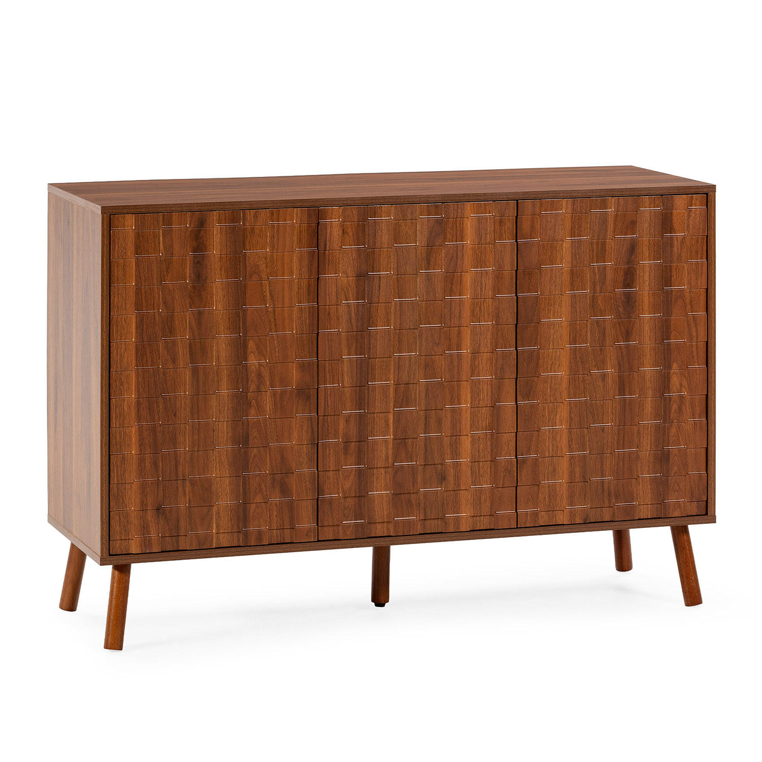 SIDEBOARD Canadá 3 türen Walnuss-Optik - Walnussfarben, Holzwerkstoff (120/80/40cm) - VS Venta-stock