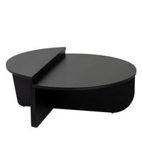 COUCHTISCH - Schwarz - 2er-Set - Schwarz, Holz (90/60/30cm) - Drawer