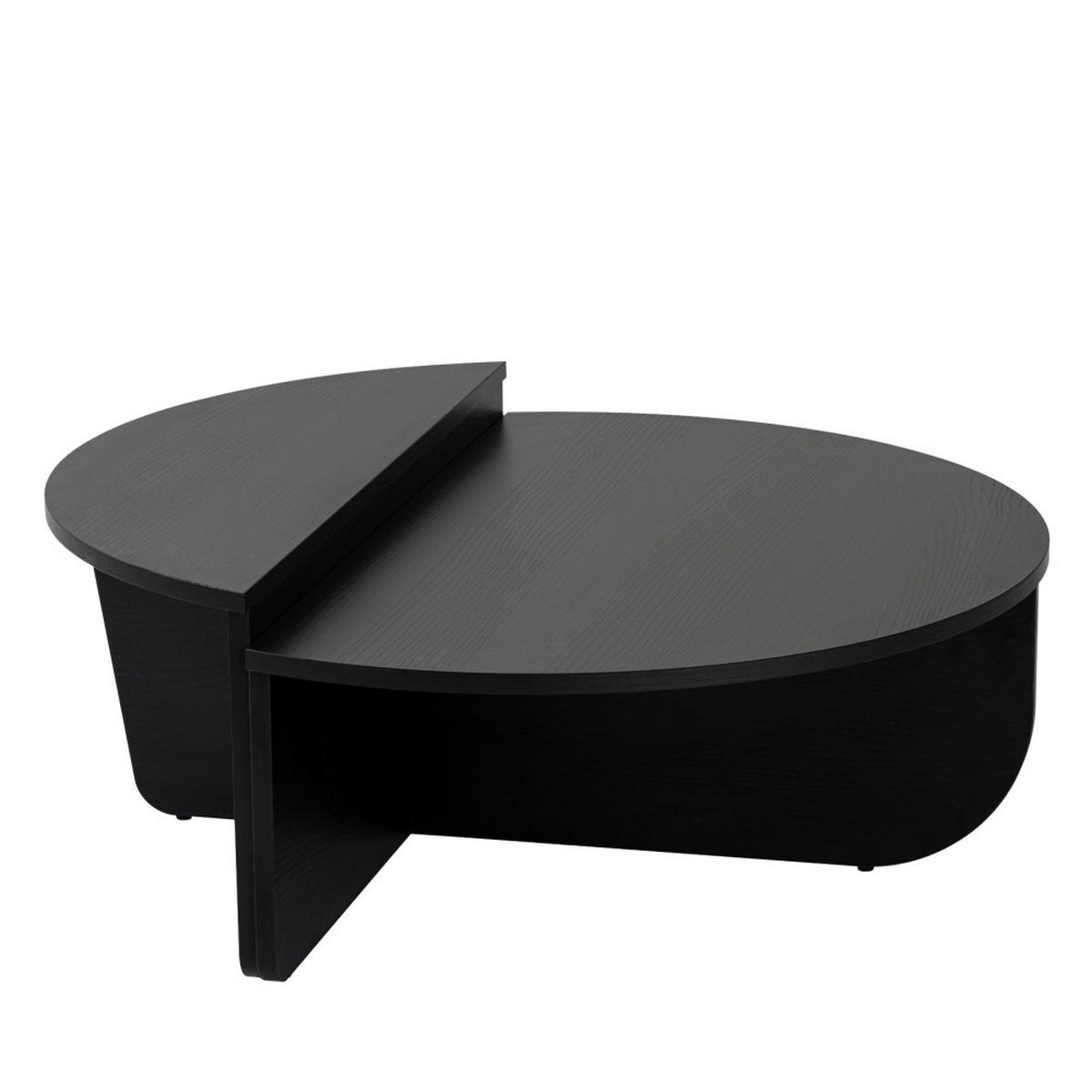 COUCHTISCH - Schwarz - 2er-Set - Schwarz, Holz (90/60/30cm) - Drawer