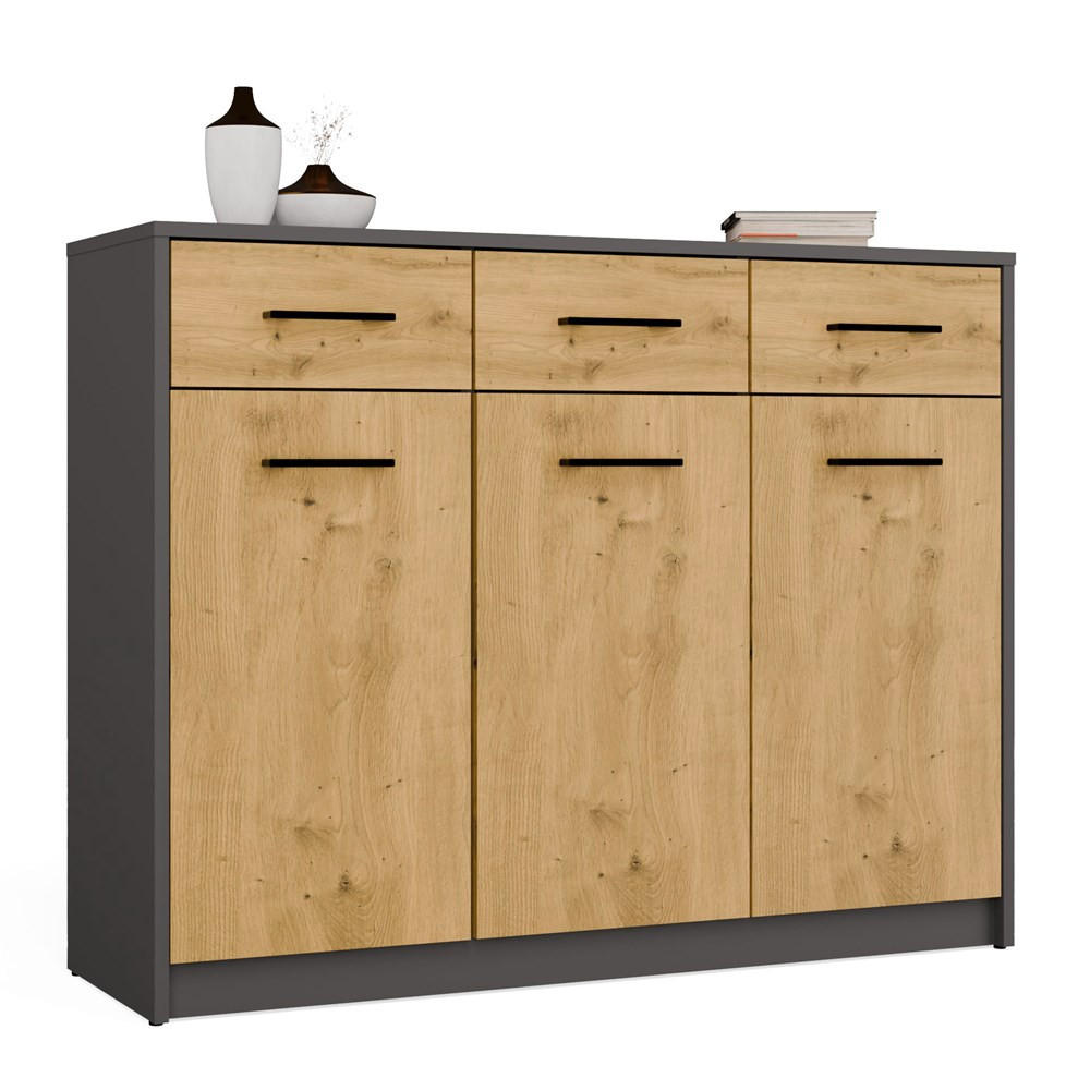 RAUMHIRSCH FURNITURE KOMODA Anthracit, Artisan 109/85/35