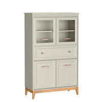 VITRINESCHRANK WINDSOR W-5 - Kaschmir, Holzwerkstoff (92/151/41cm) - Meblini