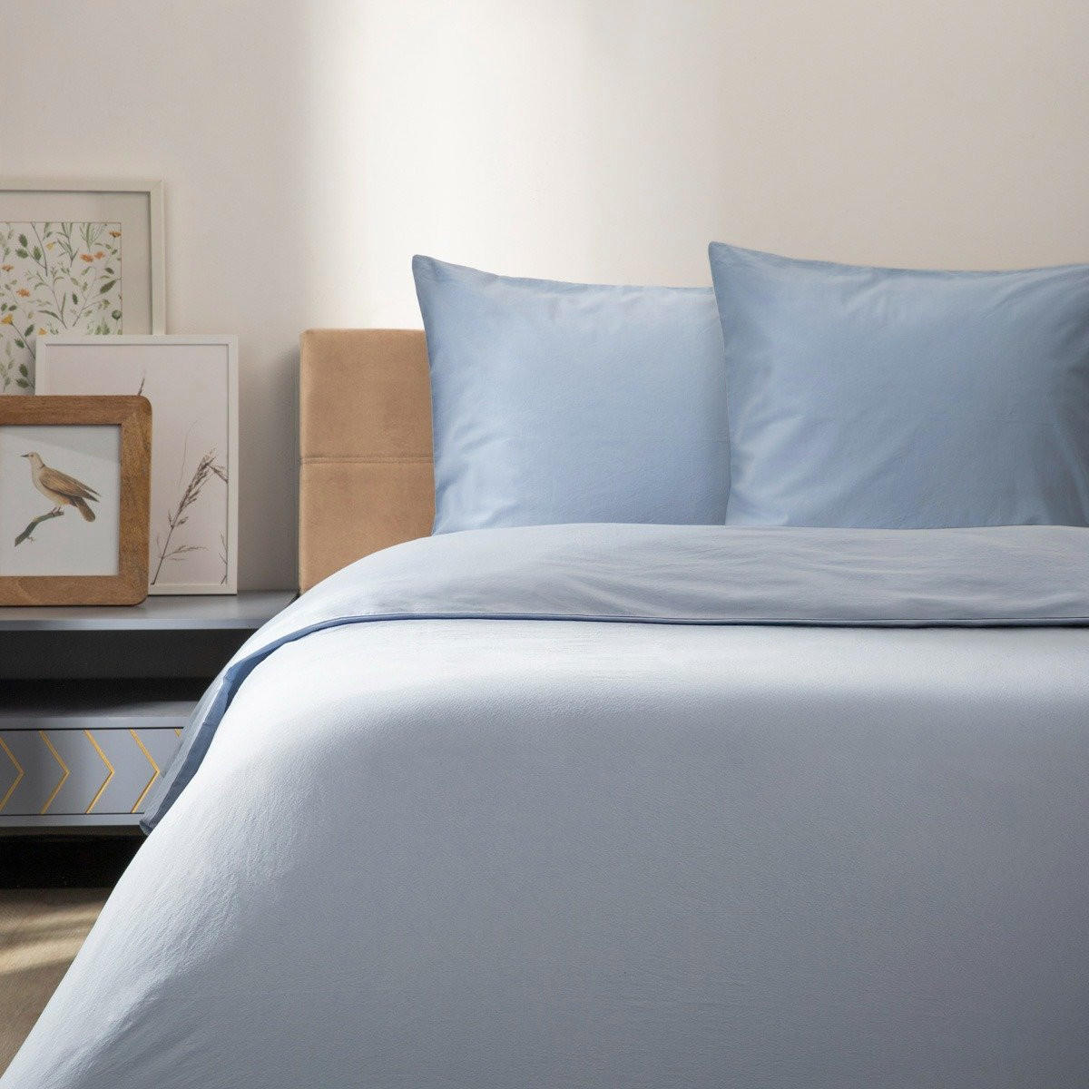 BETTWÄSCHE Defla blau 220/200 cm - Blau, Textil (220/200cm) - Homla