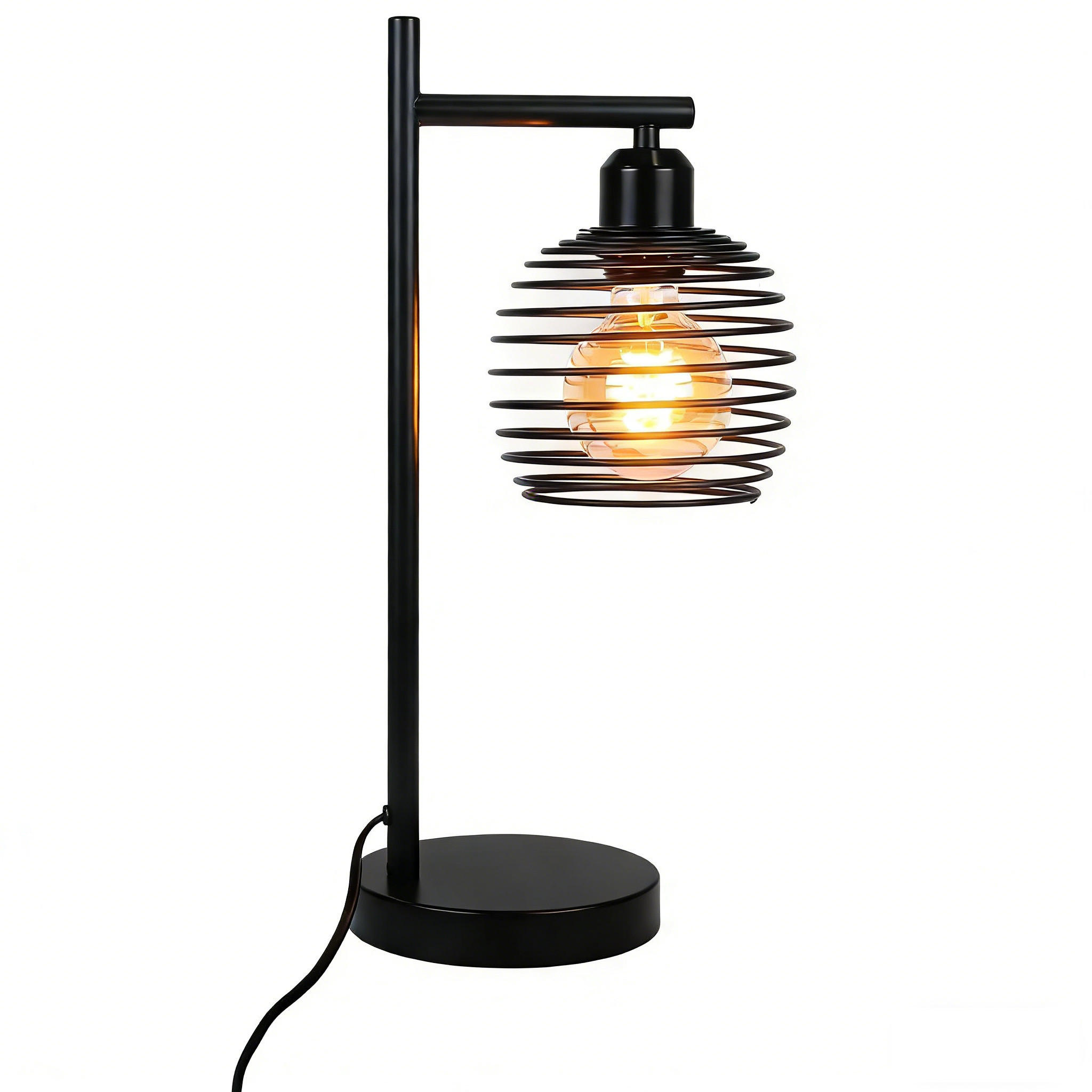 ZMH Tischlampe Schwarz 20x42.6x15 cm