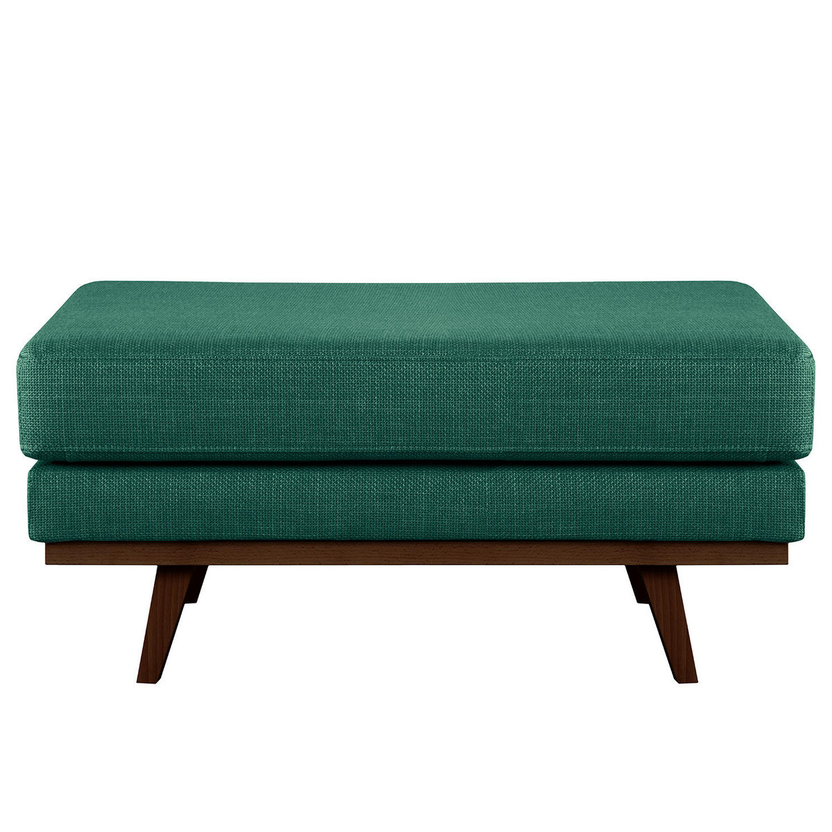 POLSTERHOCKER - Dunkelgrün/Buchefarben, Textil (85/43/60cm) - home24