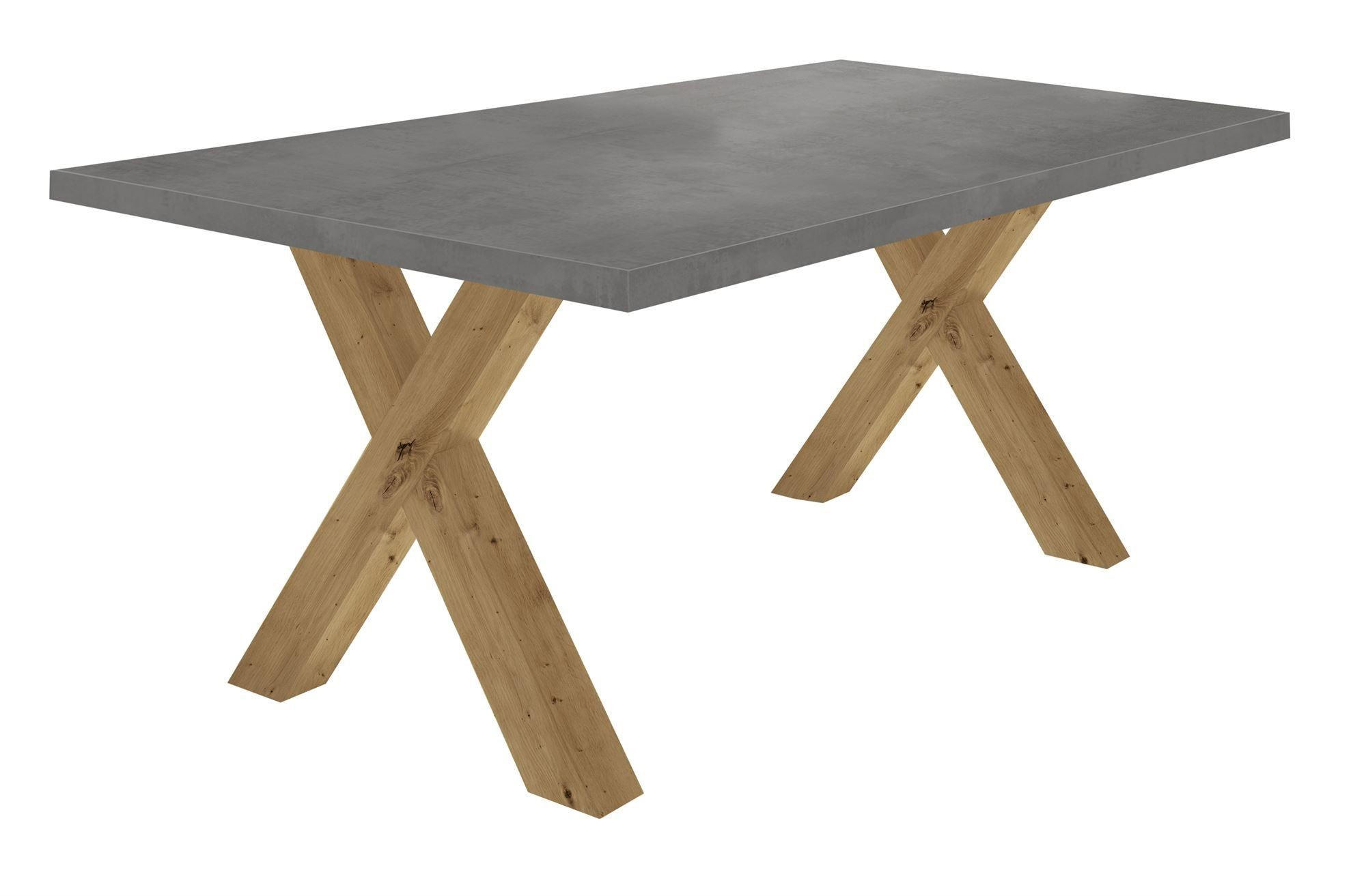 ESSZIMMERTISCH Eike 2 200 x 100 x 75 Esstisch Asteiche/Graphit - Grau, Holz (200/100/75cm) - 58aufmkessel