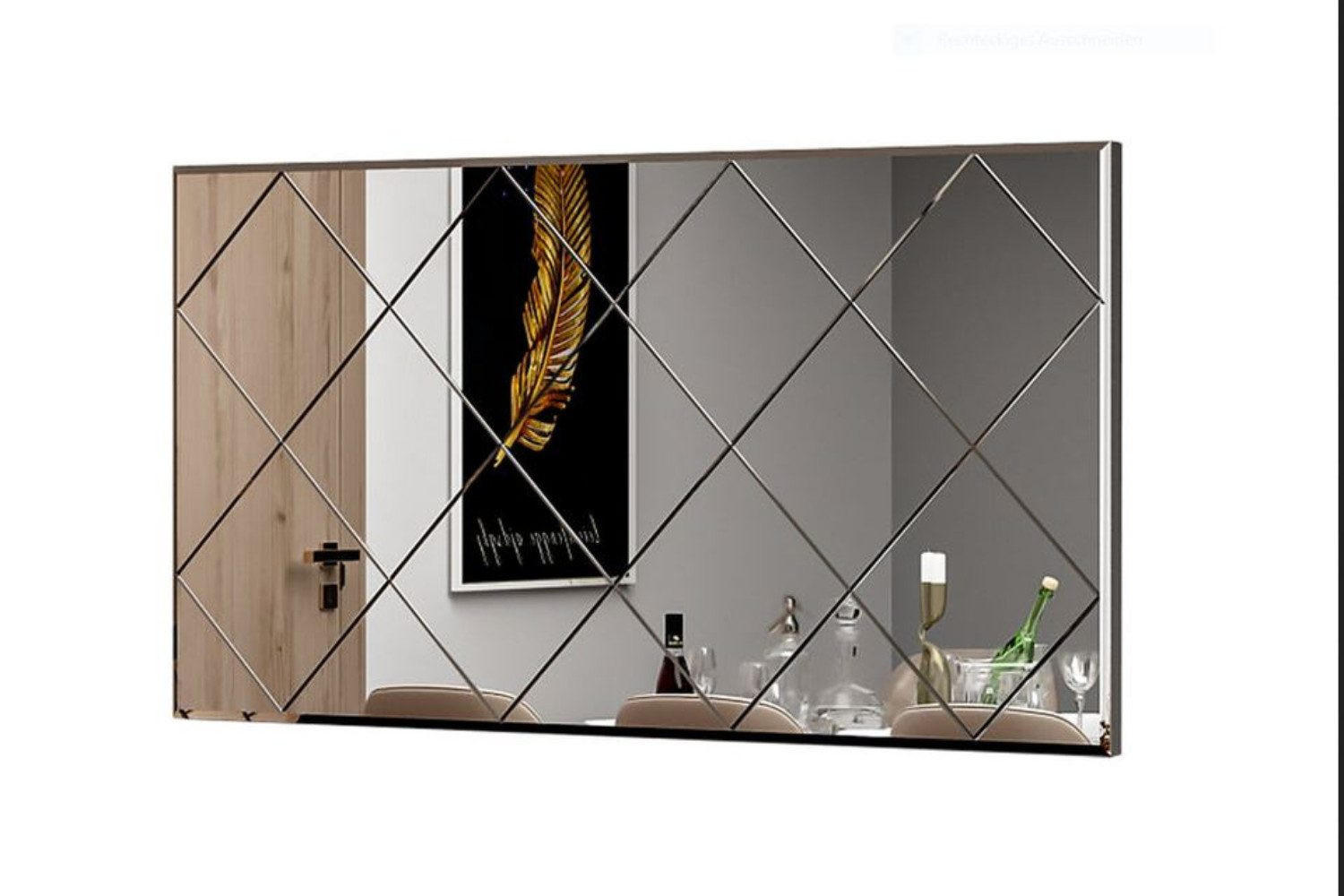 WANDSPIEGEL 120x60 cm Transparent rechteckig Designspiegel - Transparent, Glas (60/120/2cm) - Ibonto