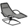 GARTENLIEGE Toulon,abnehmbares Kopfpolster,grau - Grau, Textil (77/83/170cm) - tectake
