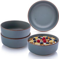 SCHALEN BOMBAY GRAPHIT - 4 teilig aus Steingut - Grau, Stein (16.5/16.5/6.5cm) - Sänger