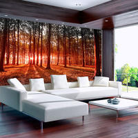 SELBSTKLEBENDE FOTOTAPETE 392/280 cm - Braun/Orange, Kunststoff/Textil (392/1cm) - KUNSTLOFT