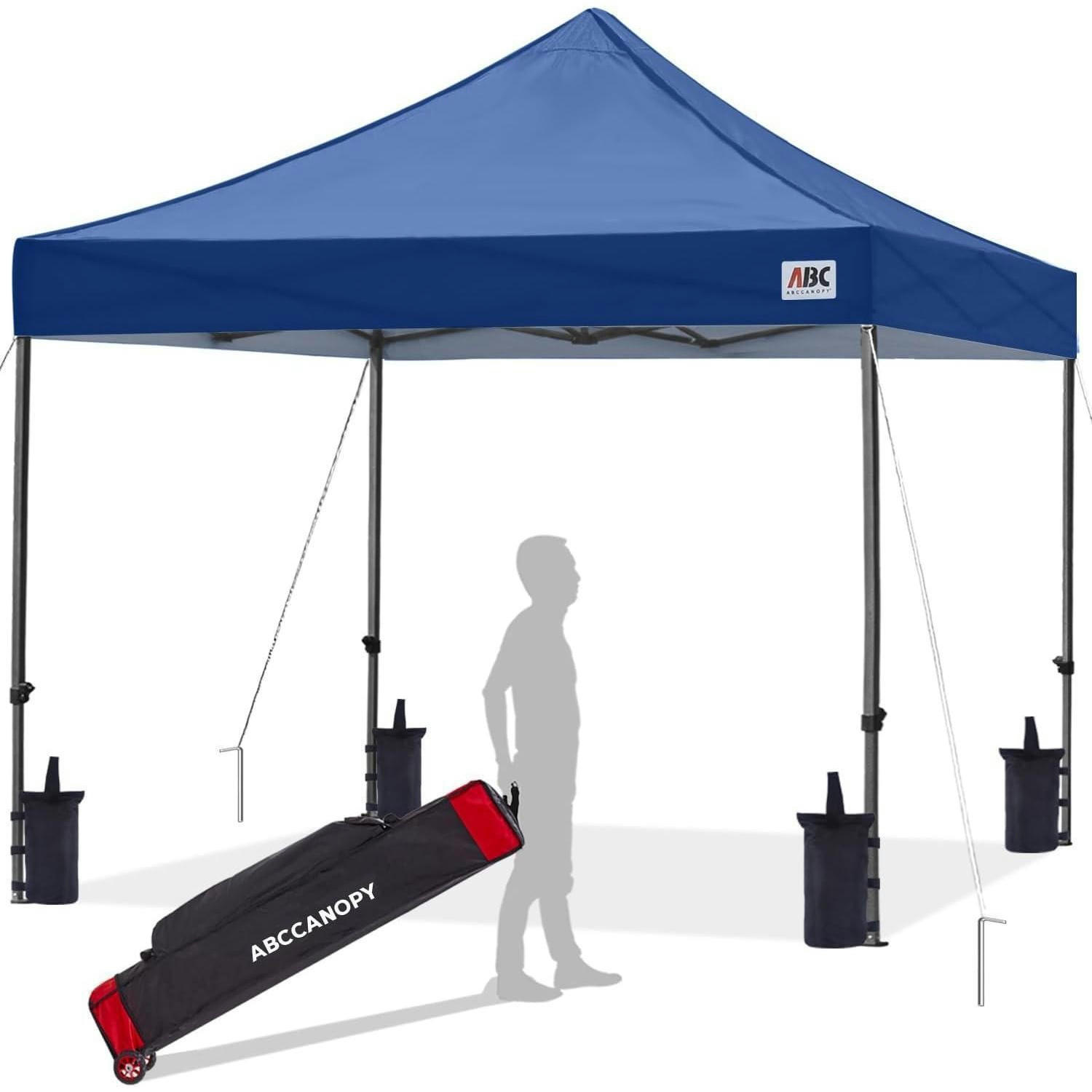 PAVILLON Pop-Up 2,5 x 2,5 m Marineblau Wasserdicht - Dunkelblau, Textil (243.8/243.8/457.2cm)