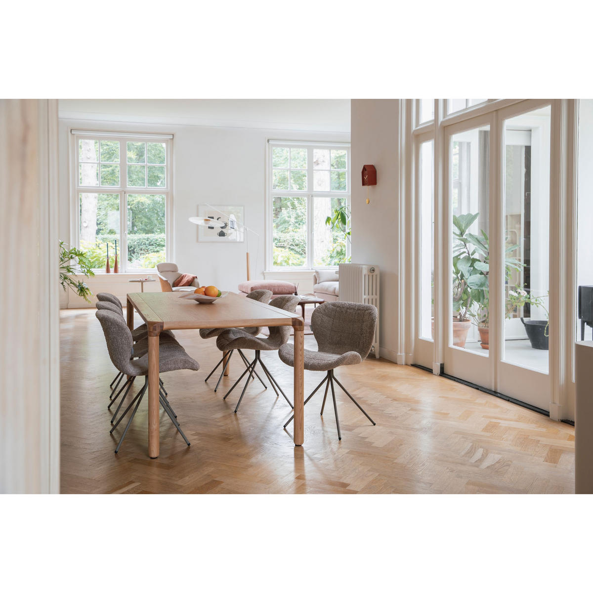 ESSTISCH Storm 220x90 cm Natural - Naturfarben, Holz (220/90/75cm) - Zuiver