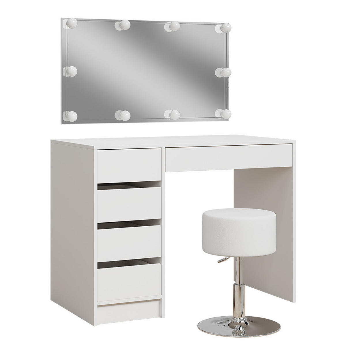 TOALETNÍ STOLEK Thalia Bílá - bílá, kompozitní dřevo (100/75.5/50cm) - Vicco