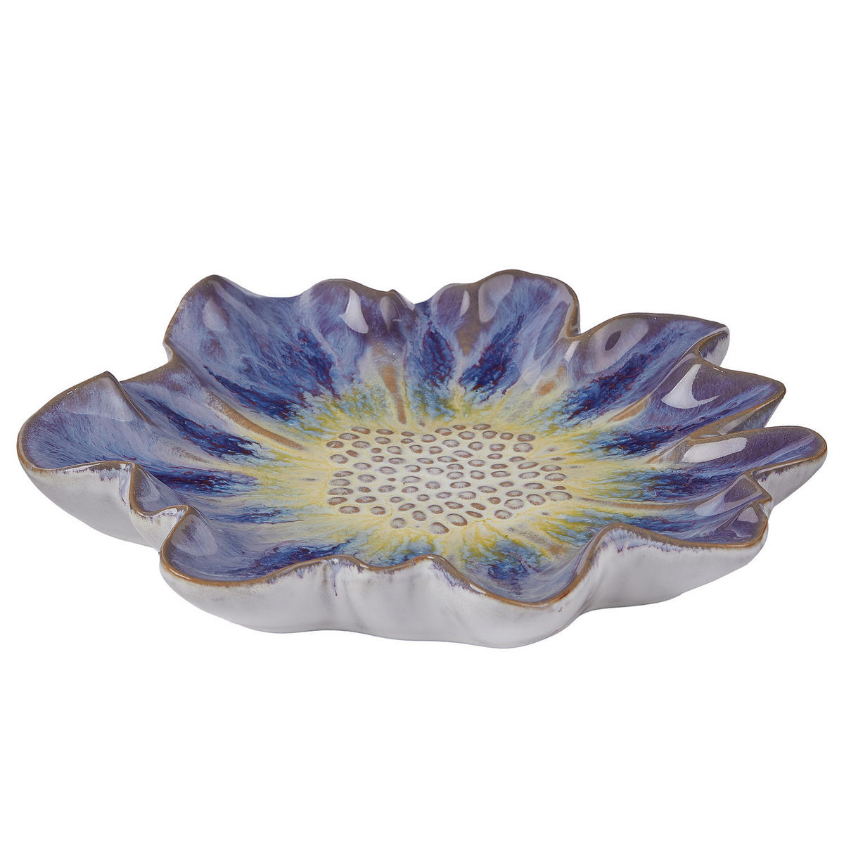 WANDDEKORATION Blue Bliss - Blau, Keramik (3.5cm) - Butlers