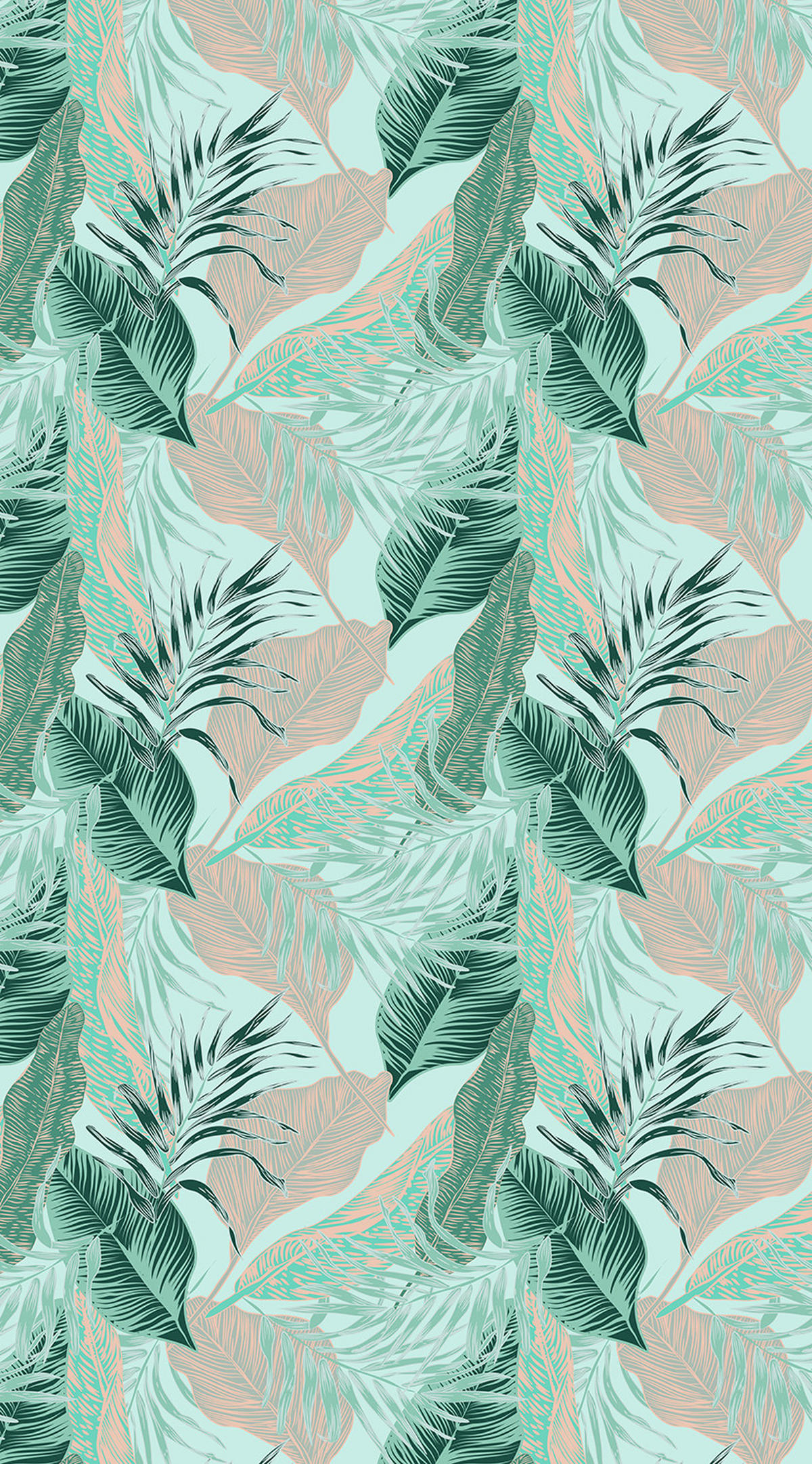 VERDUNKELUNGSROLLO 100x180 cm Tropische Blätter - Blau, Textil (100/180cm) - TULUP